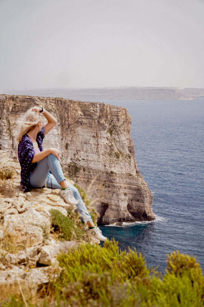 Klify Ta'Cenc, atrakcje Gozo, Malta