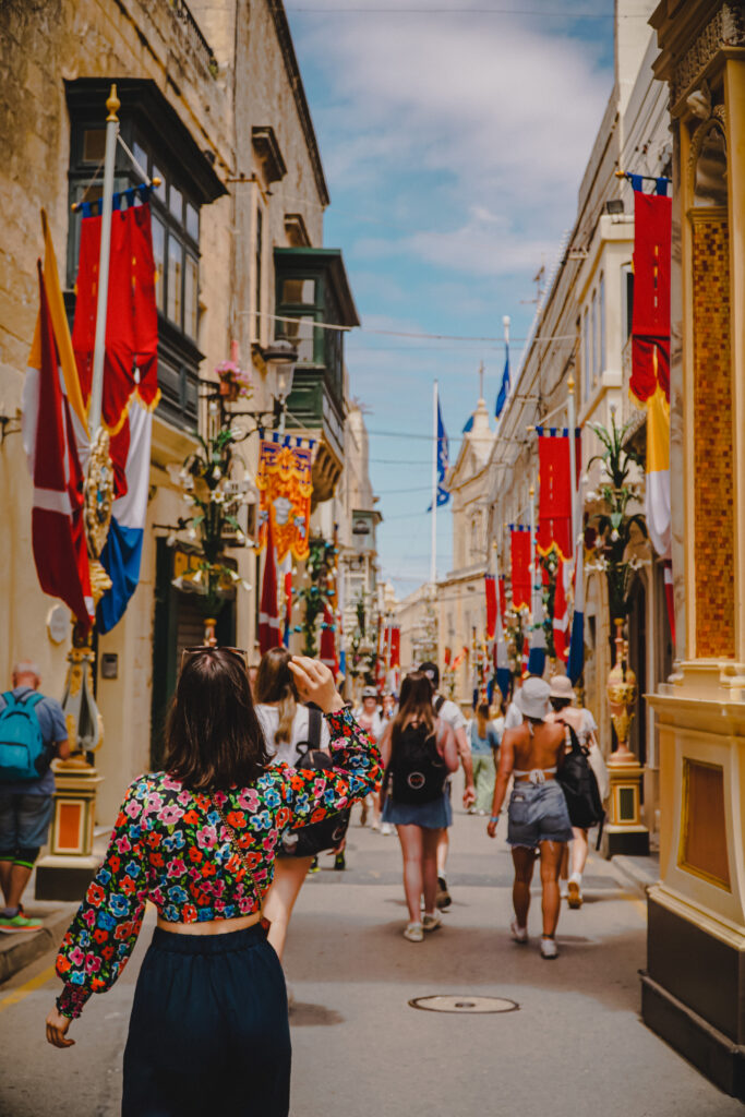 festa, uliczki, Rabat, Mdina, Malta