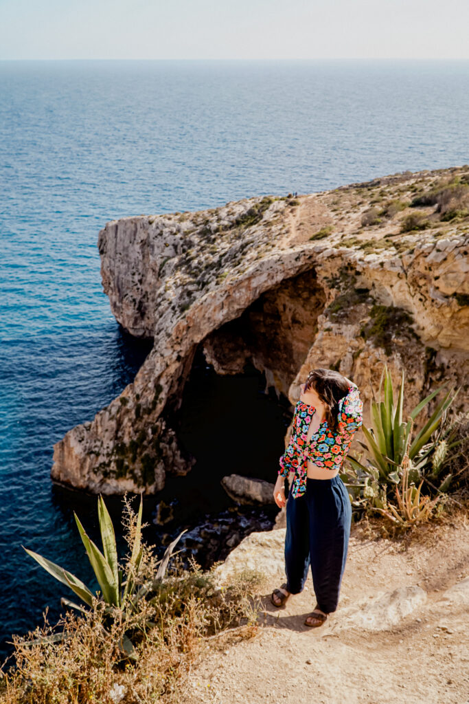 kobieta, Blue Grotto, Malta