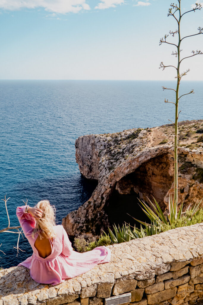 kobieta, Blue Grotto, Malta