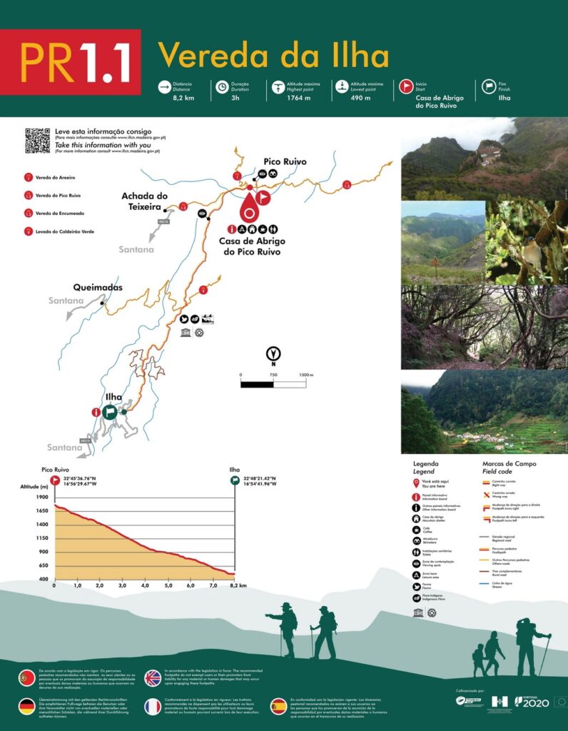 Trasa PR 1.1 Vereda do Ilha
