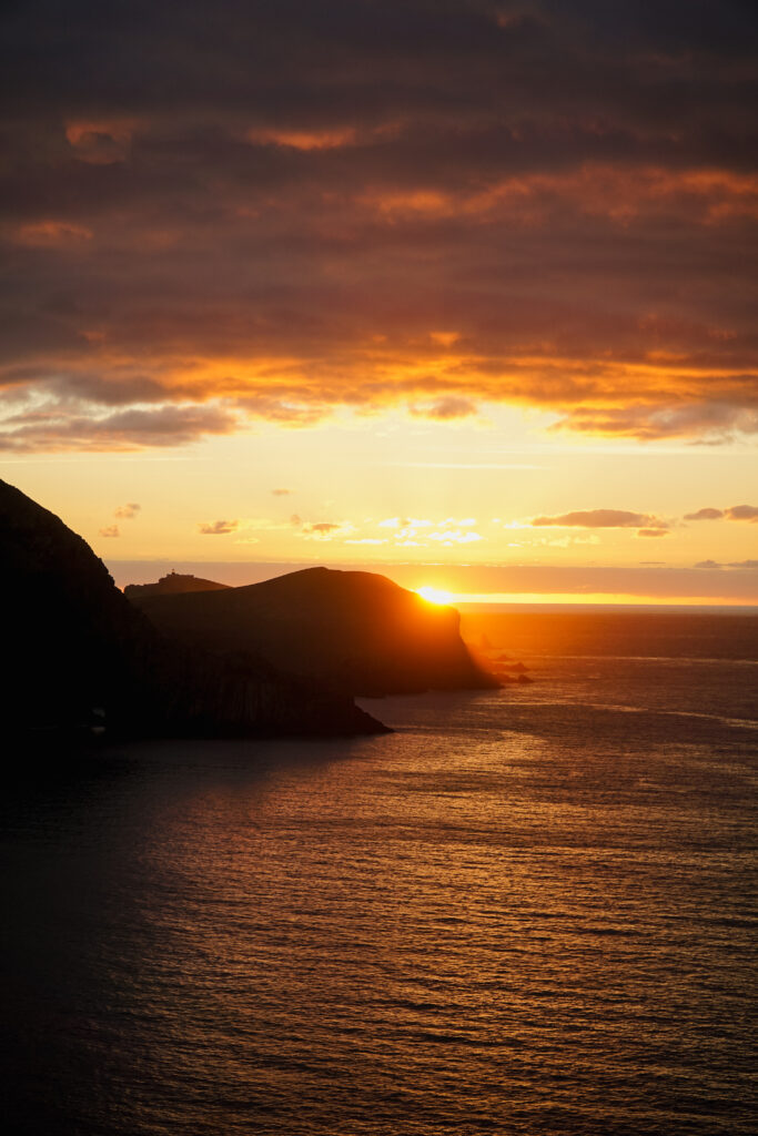 Półwysep Sao Lourenco podczas wschodu słońca