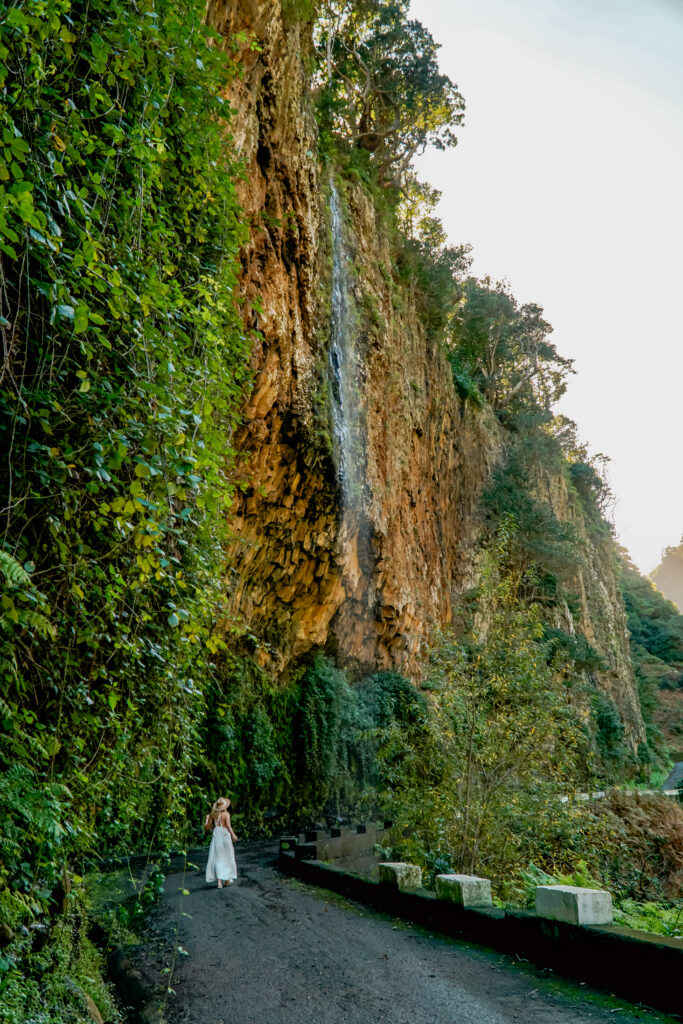 Wodospad Lombinho na północy Madery